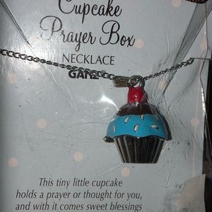 Ganz cupcake prayer box necklace